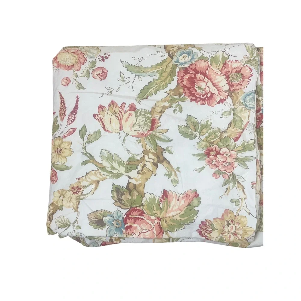 Pottery Barn Katherine Palampore Floral Duvet Cover Full Queen Cotton Botanical